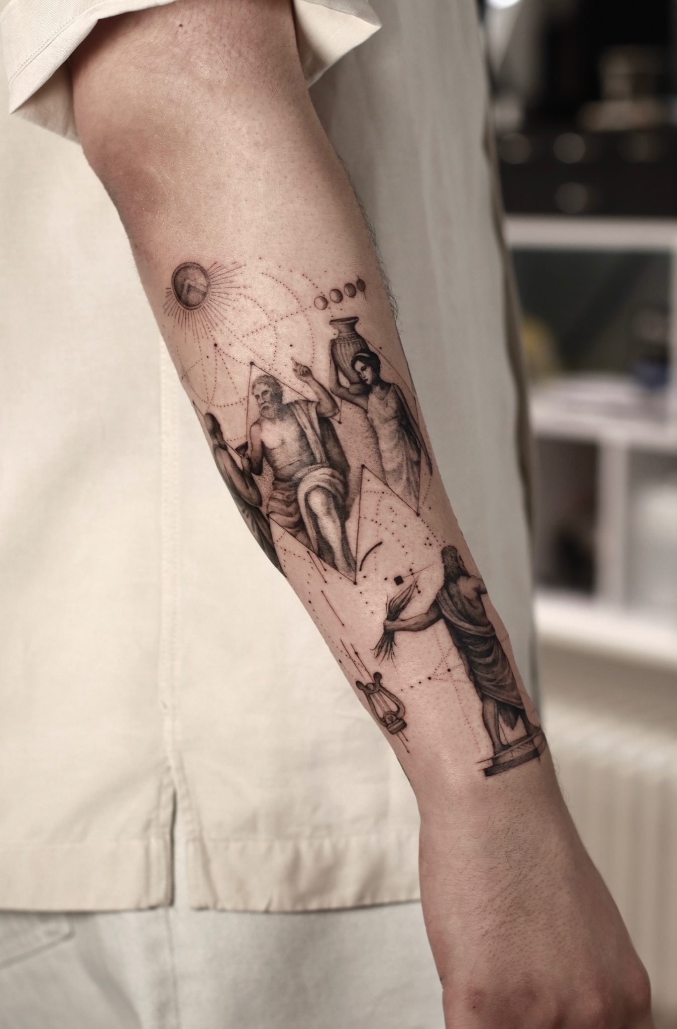 Greek-Tattoo-Concept-Art-Berlin - Tattoo von Daria bei Void Ink Berlin