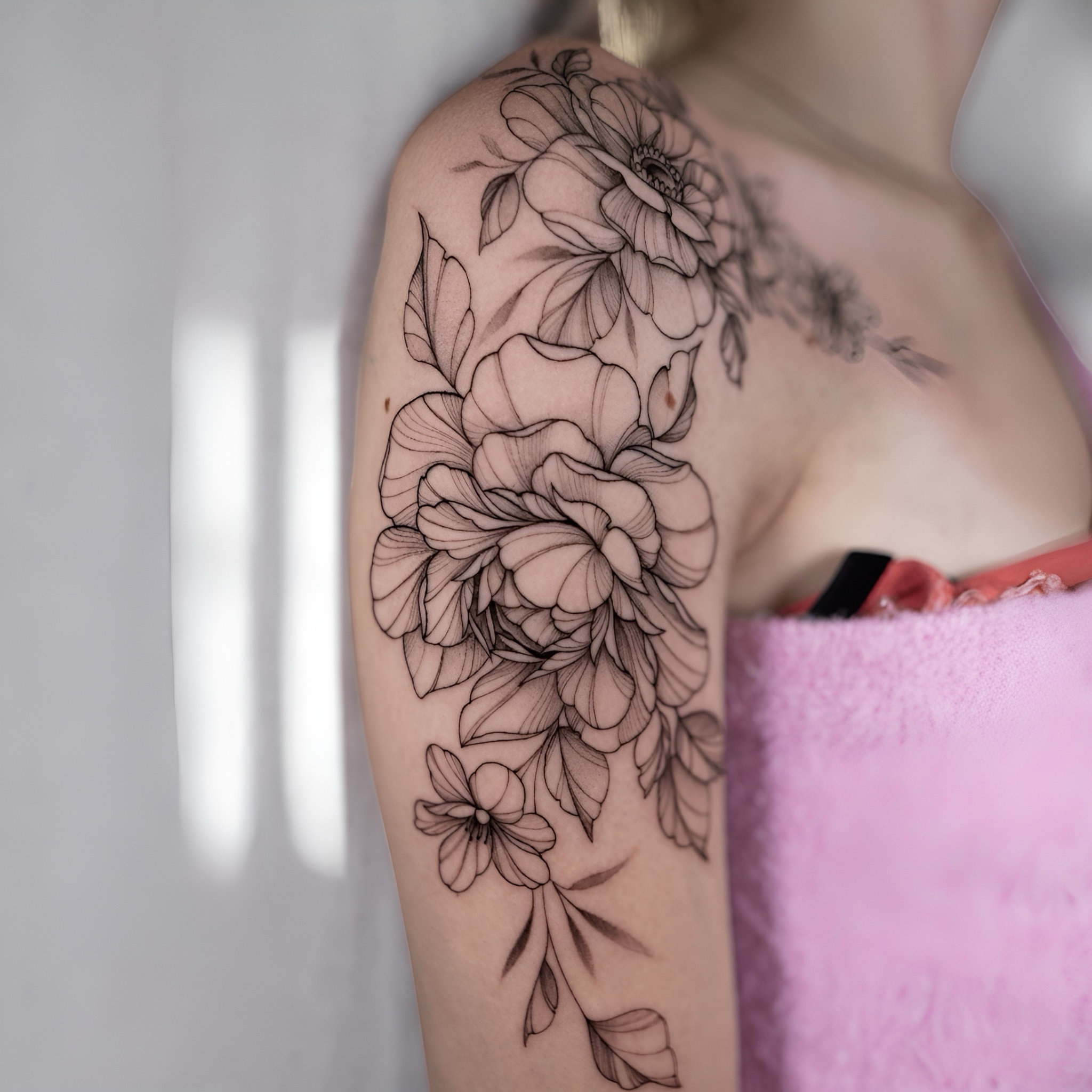 blumen-tattoos-berlin - Tattoo von Karina bei Void Ink Berlin
