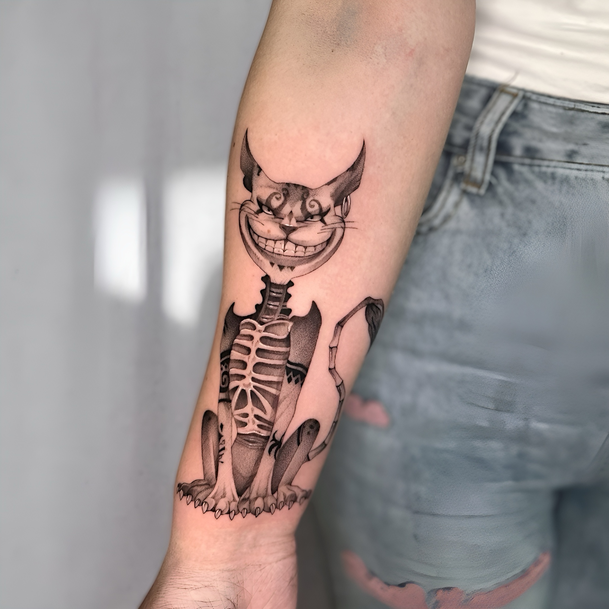 cat-tattoo-berlin - Tattoo von Karina bei Void Ink Berlin