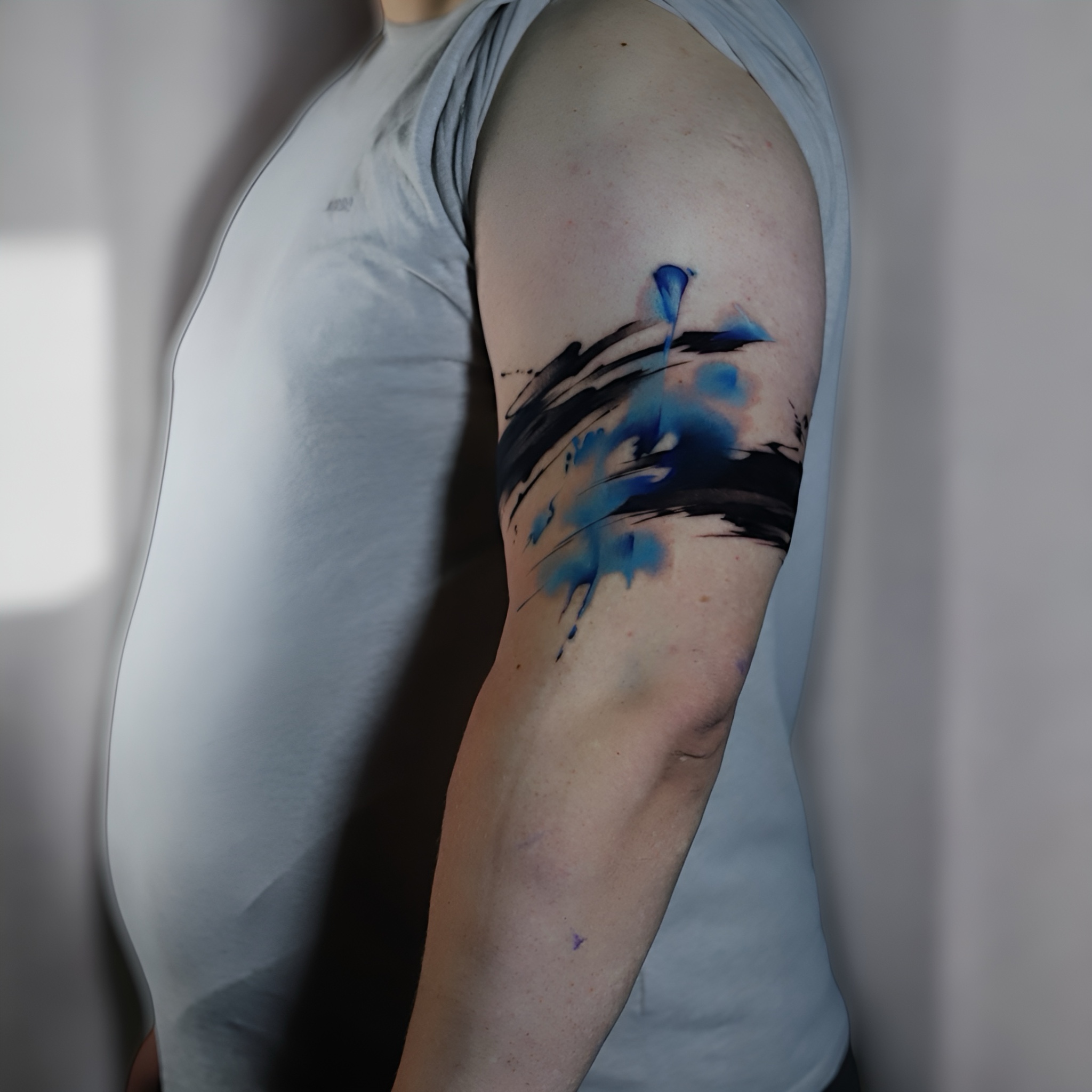 brushstroke-tattoo-berlin - Tattoo von Roman bei Void Ink Berlin