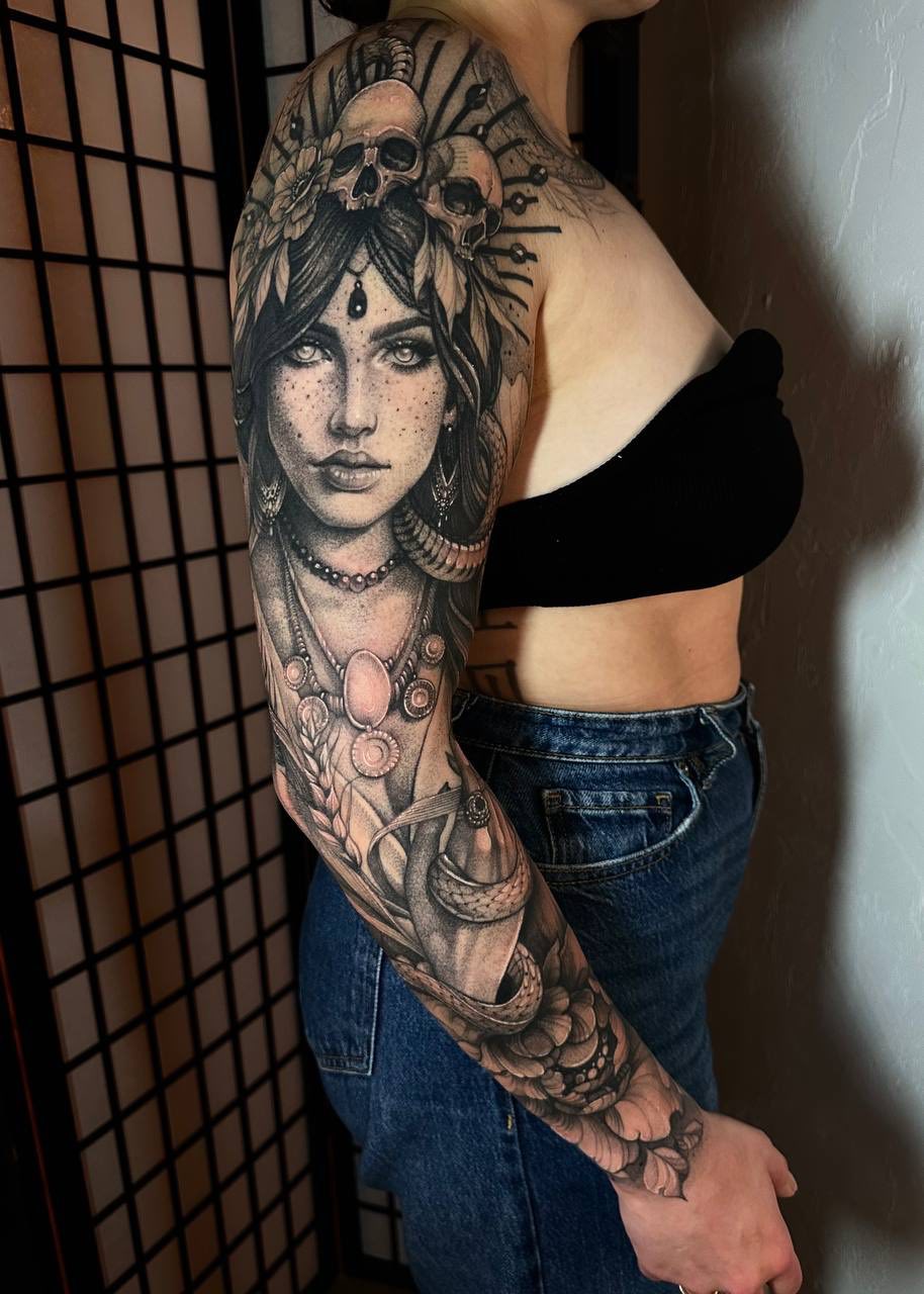 Portrait Tattoos in berlin - Tattoo von Zina bei Void Ink Berlin